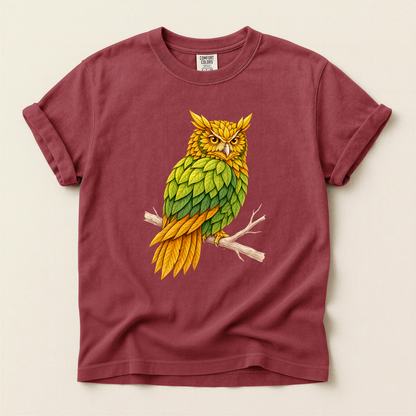 Leaf Feather Owl - Brick