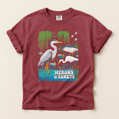 Herons And Egrets - Brick