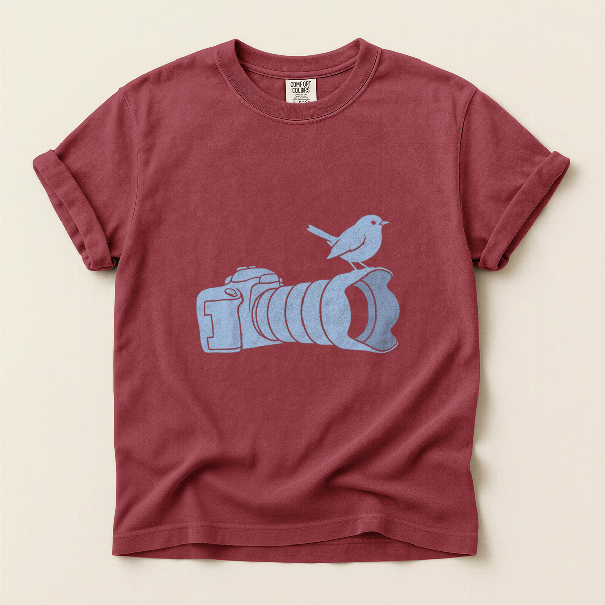 Camera Bird Silhouette - Brick