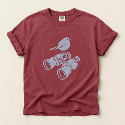 Bluebird On Binoculars - Brick