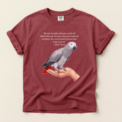 Grey Parrot Quote - Brick