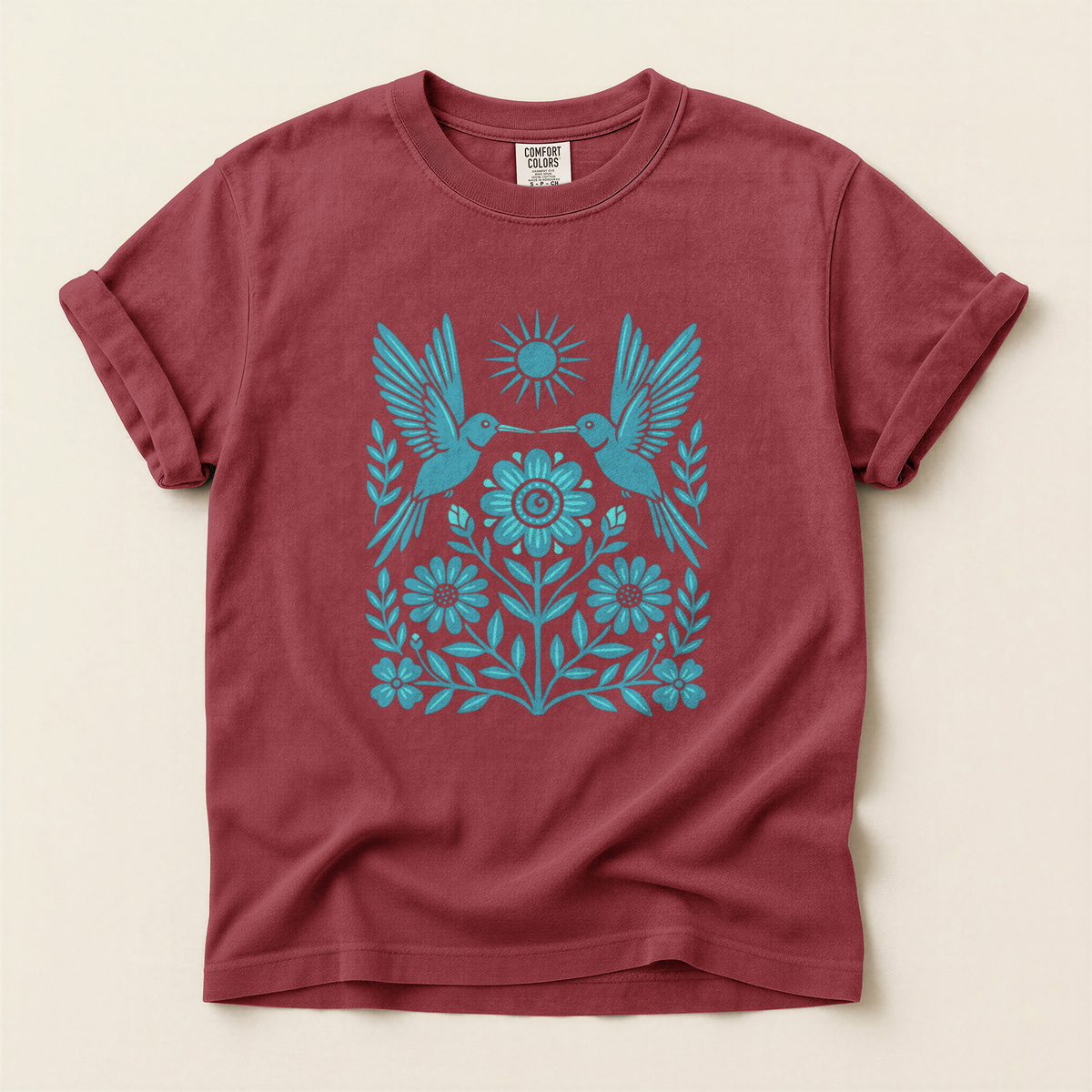 Folk Bird Bloom - Brick