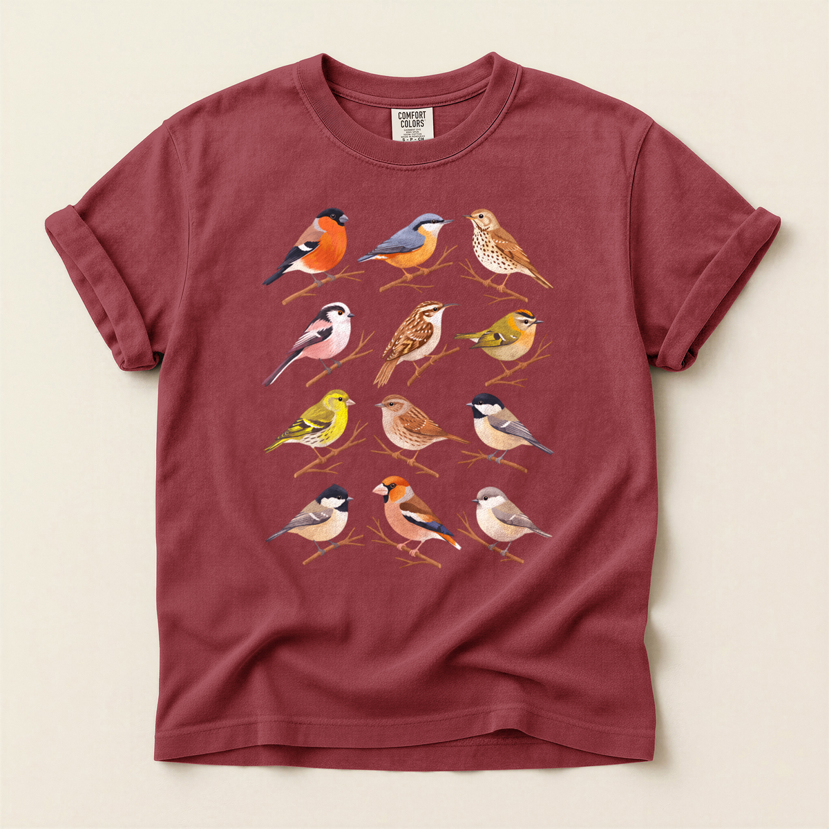 Small Bird Grid - Brick