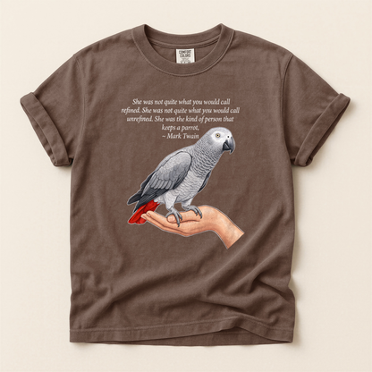 Grey Parrot Quote - Espresso