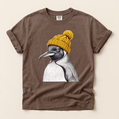 Penguin Yellow Beanie - Espresso