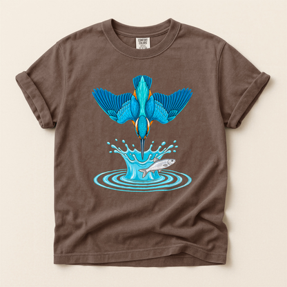 Kingfisher Dives Fish - Espresso
