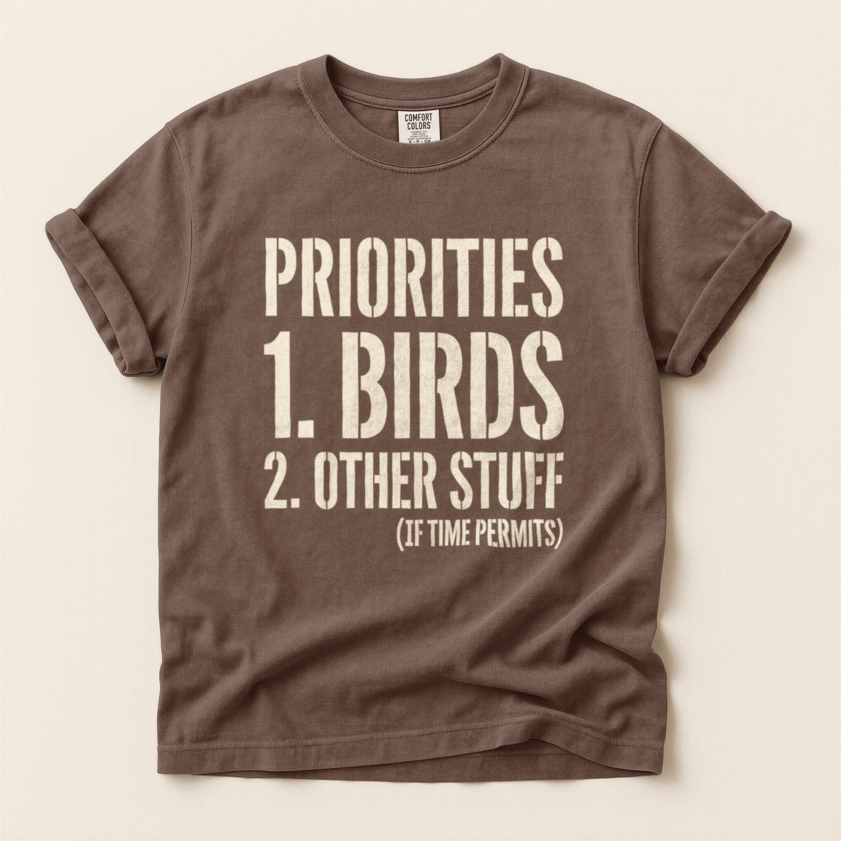 Priorities Birds First - Espresso