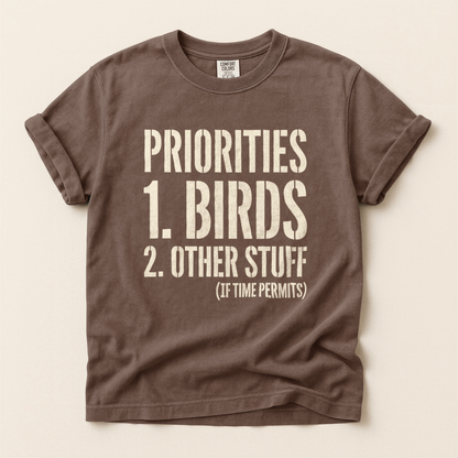 Priorities Birds First - Espresso