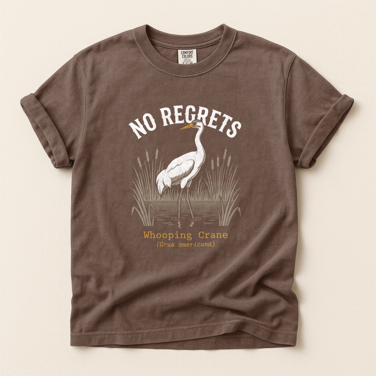 No Regrets Crane - Espresso