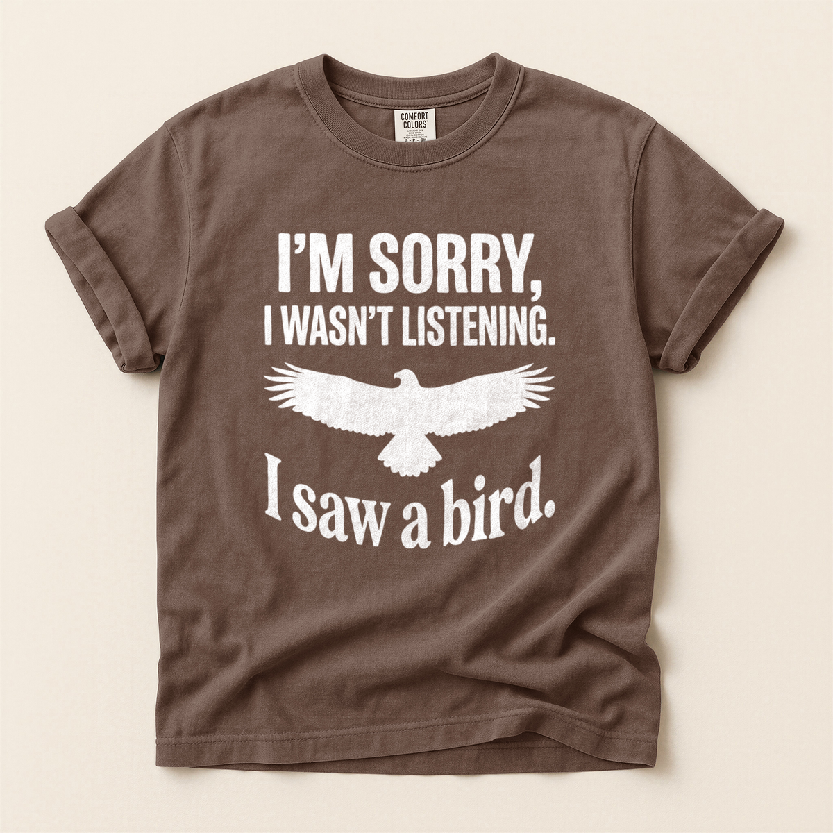 Sorry Bird Flying - Espresso