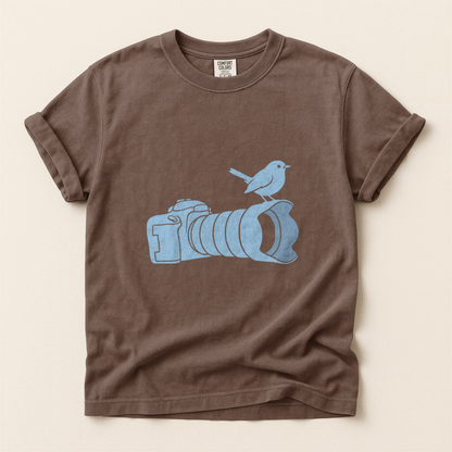 Camera Bird Silhouette - Espresso