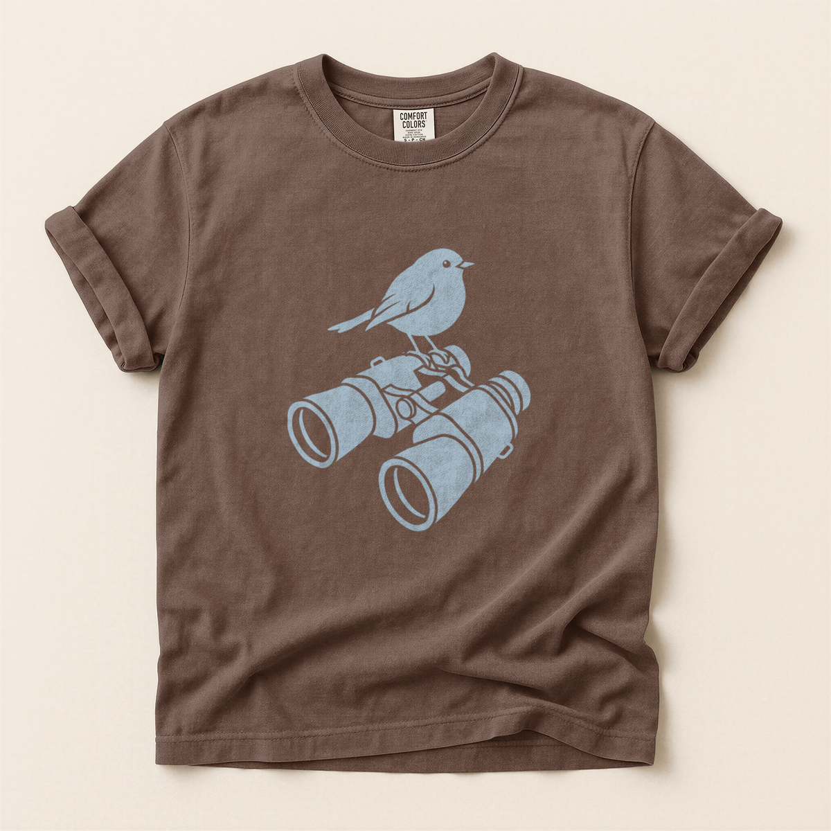 Bluebird On Binoculars - Espresso