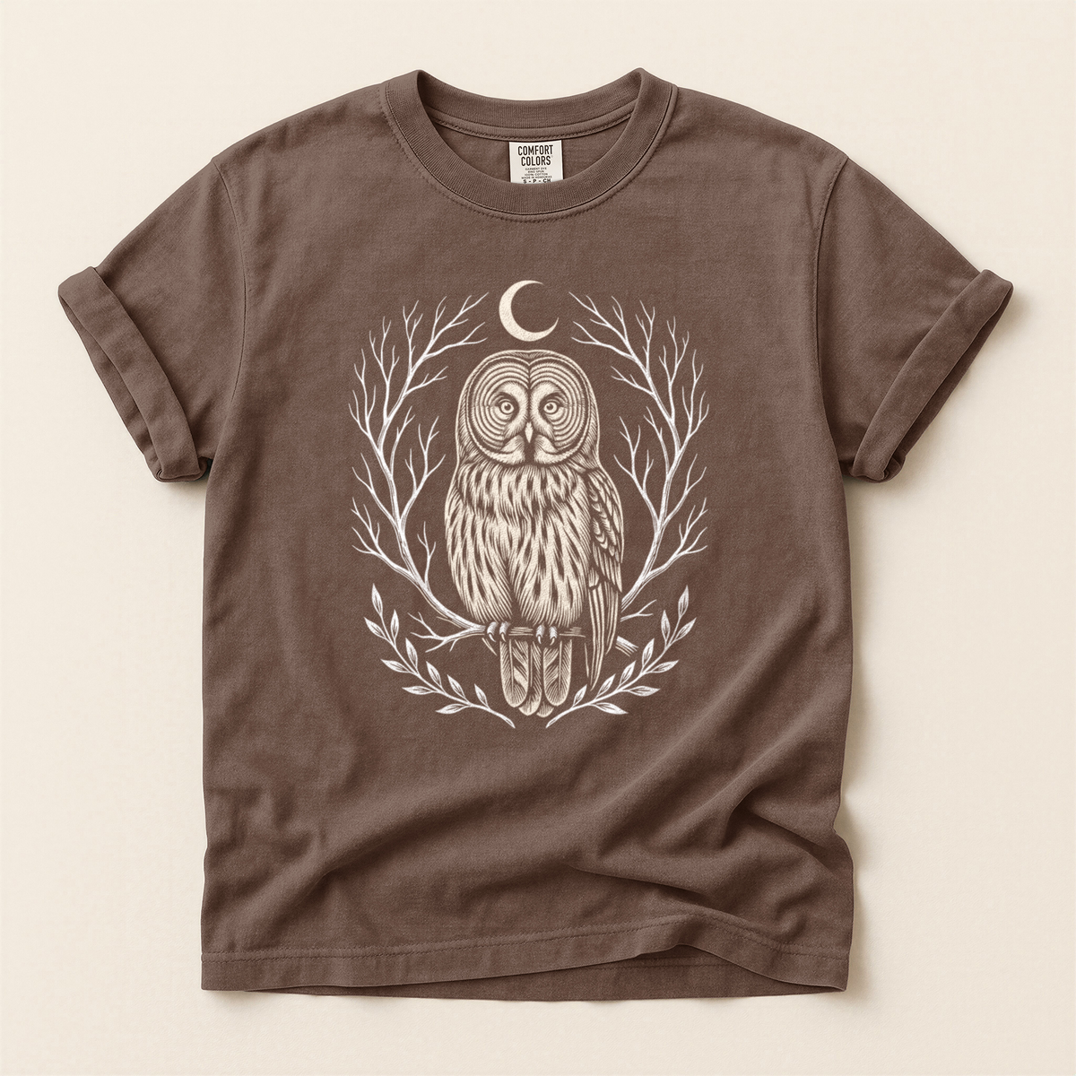 Moon Owl Wreath - Espresso