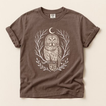 Moon Owl Wreath - Espresso