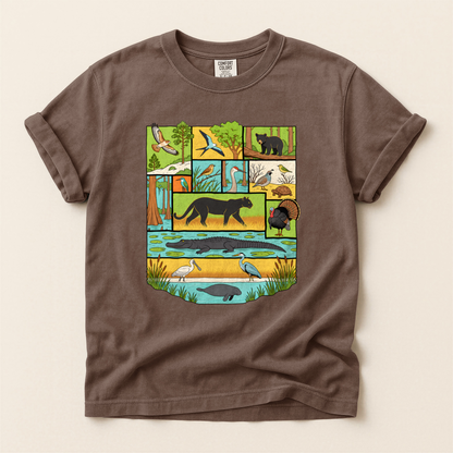 Florida Wildlife Panels - Espresso