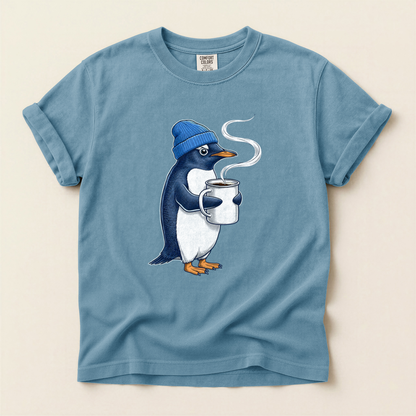 Penguin Coffee Mug - Ice Blue
