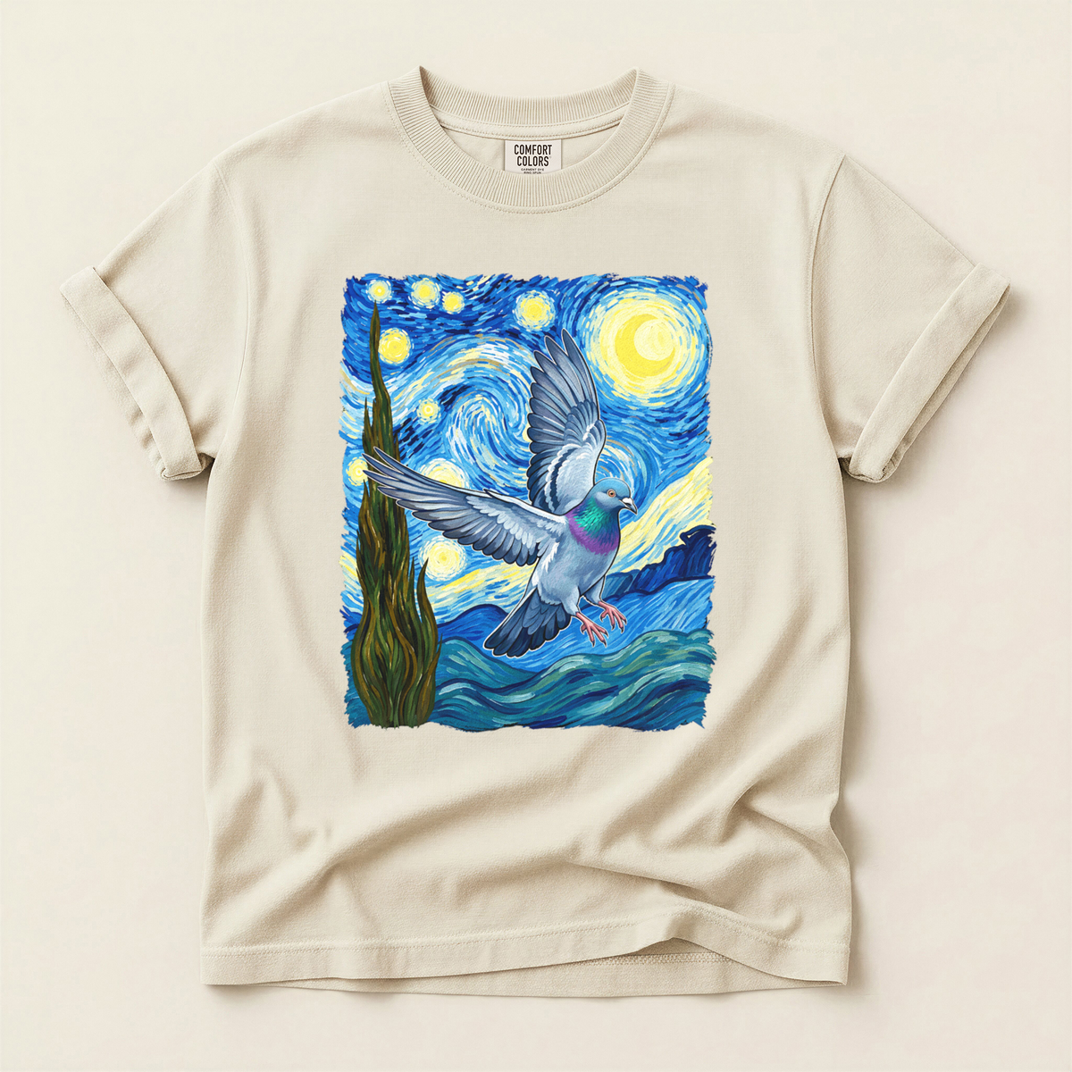 Starry Night Pigeon - Ivory
