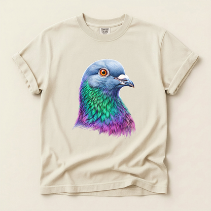 Iridescent Pigeon Head - Ivory