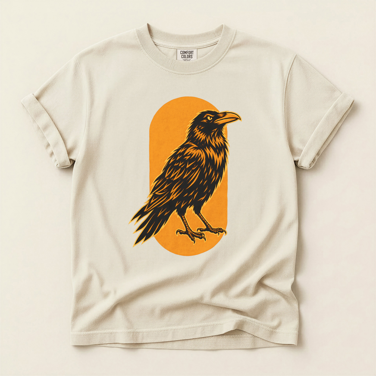 Crow Orange Panel - Ivory