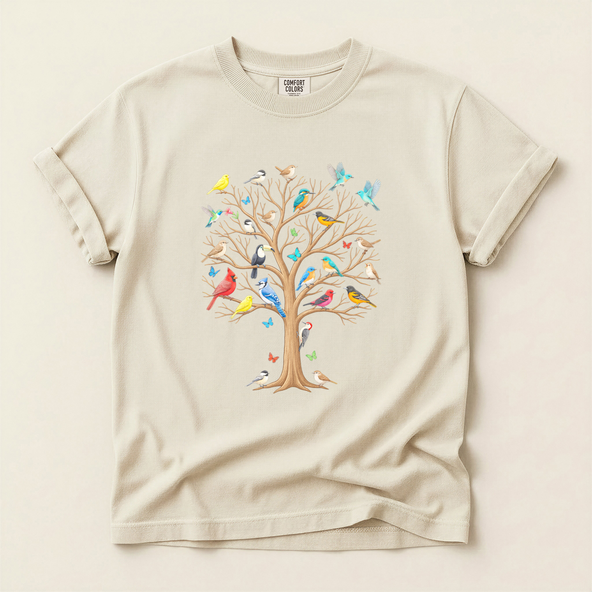 Bird Tree Seasons - Ivory