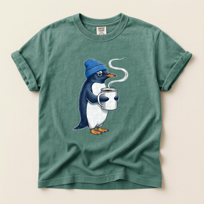 Penguin Coffee Mug - Light Green