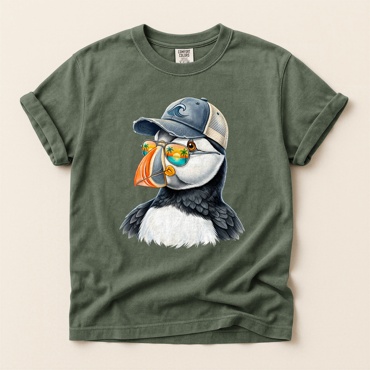 Puffin Cap Sunglasses - Moss
