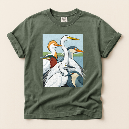 Heron Egret Stack - Moss