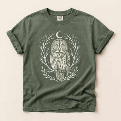 Moon Owl Wreath - Moss