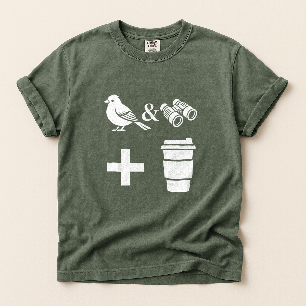 Birds Binoculars Coffee - Moss