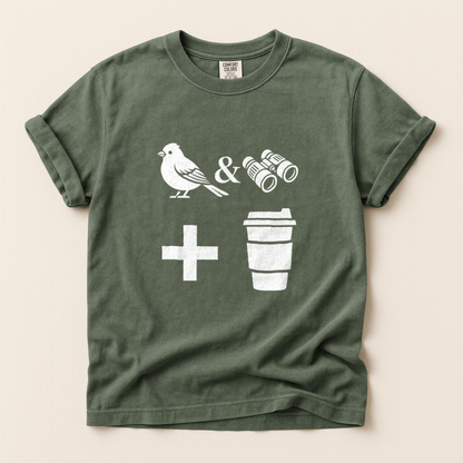 Birds Binoculars Coffee - Moss