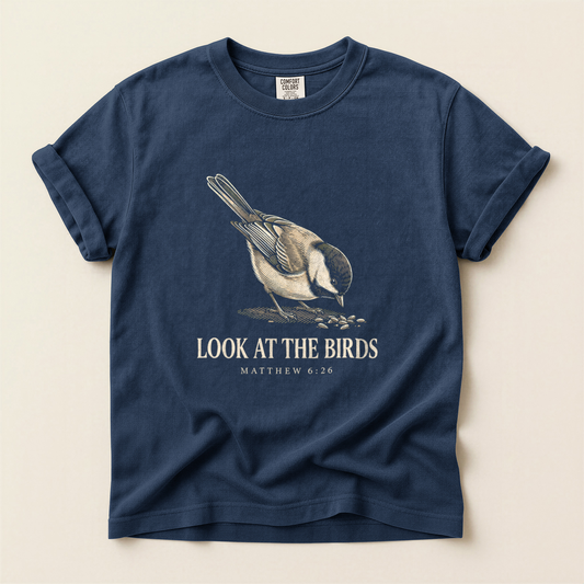 Look At Birds - Navy