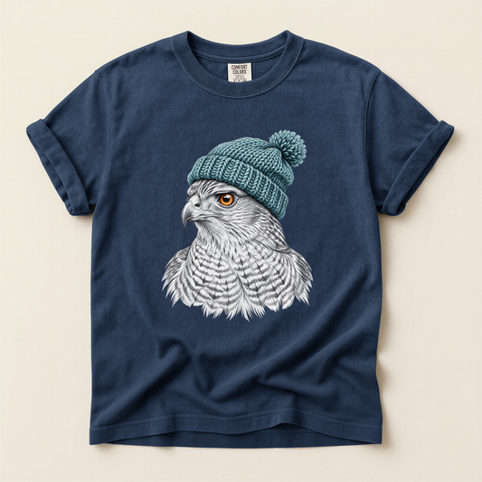 Hawk Knit Hat - Navy