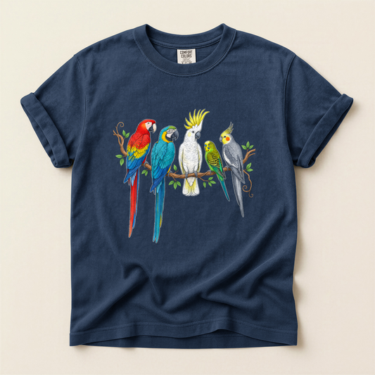 Parrot Perch Party - Navy