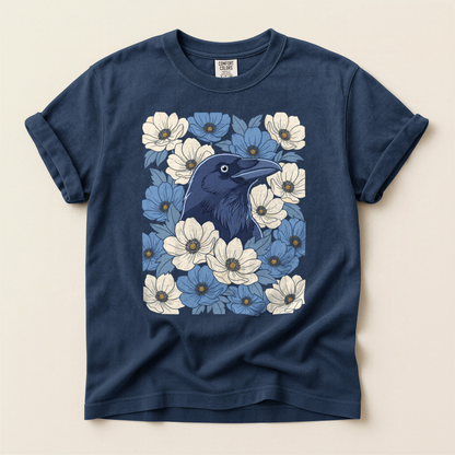 Crow Blue Blossoms - Navy