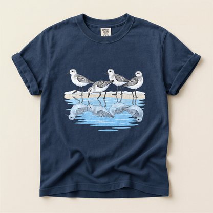 Sanderlings On Shore - Navy