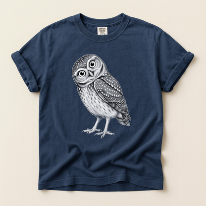 Little Owl Sketch - Navy