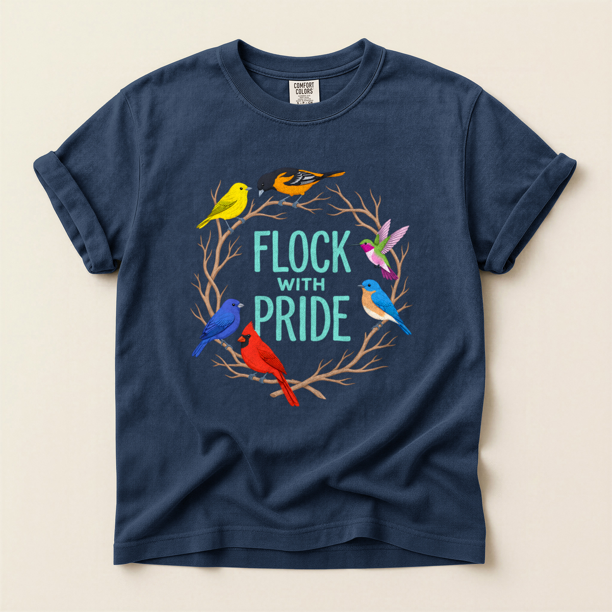 Flock With Pride - Navy