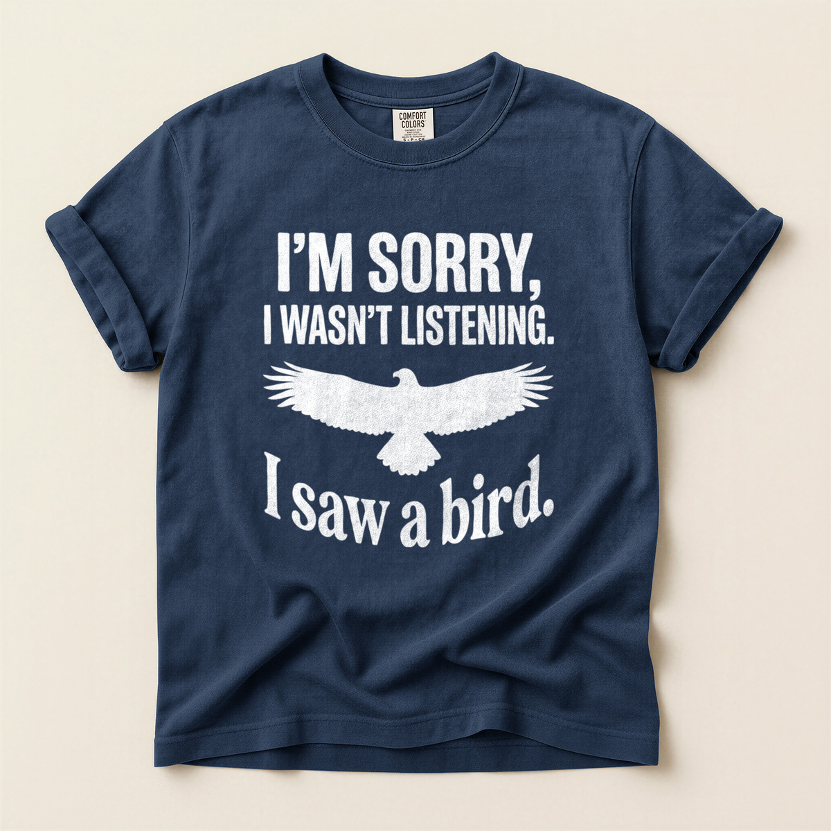 Sorry Bird Flying - Navy
