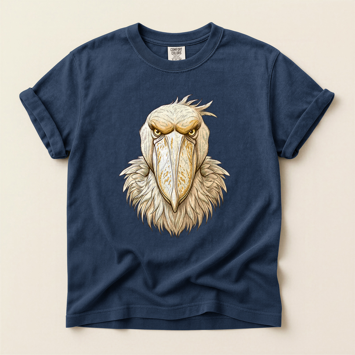 Shoebill Stare Portrait - Navy