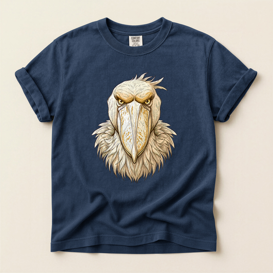 Shoebill Stare Portrait - Navy