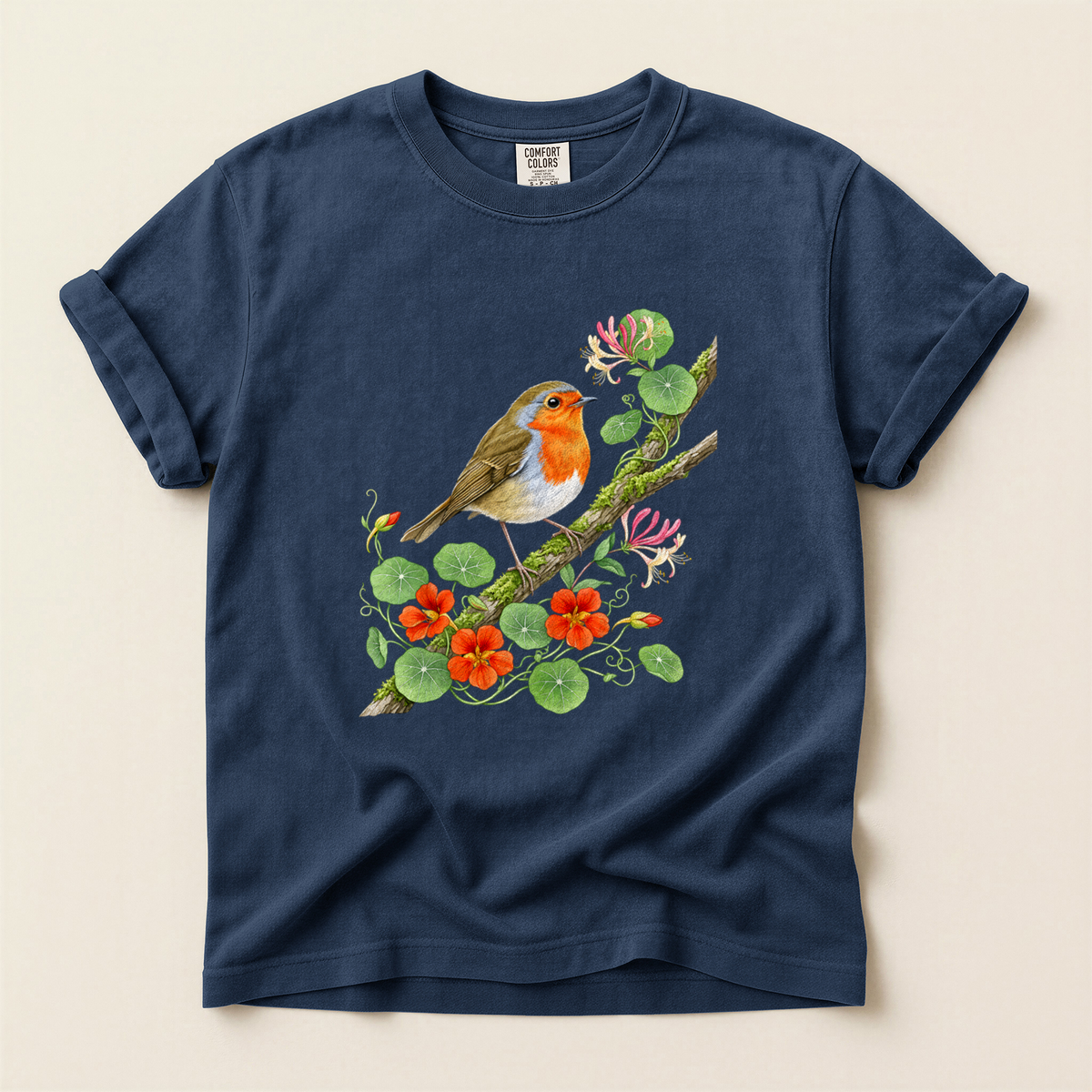 Robin Nasturtium Branch - Navy