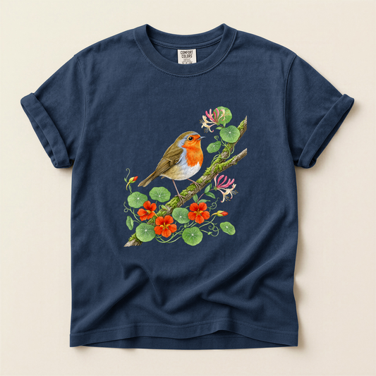 Robin Nasturtium Branch - Navy