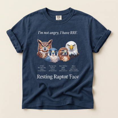 Resting Raptor Face - Navy