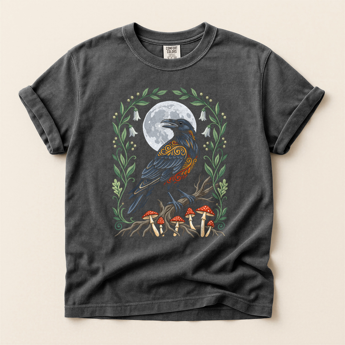 Crow Mushroom Moon - Pepper