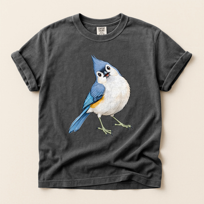 Tufted Titmouse Stand - Pepper