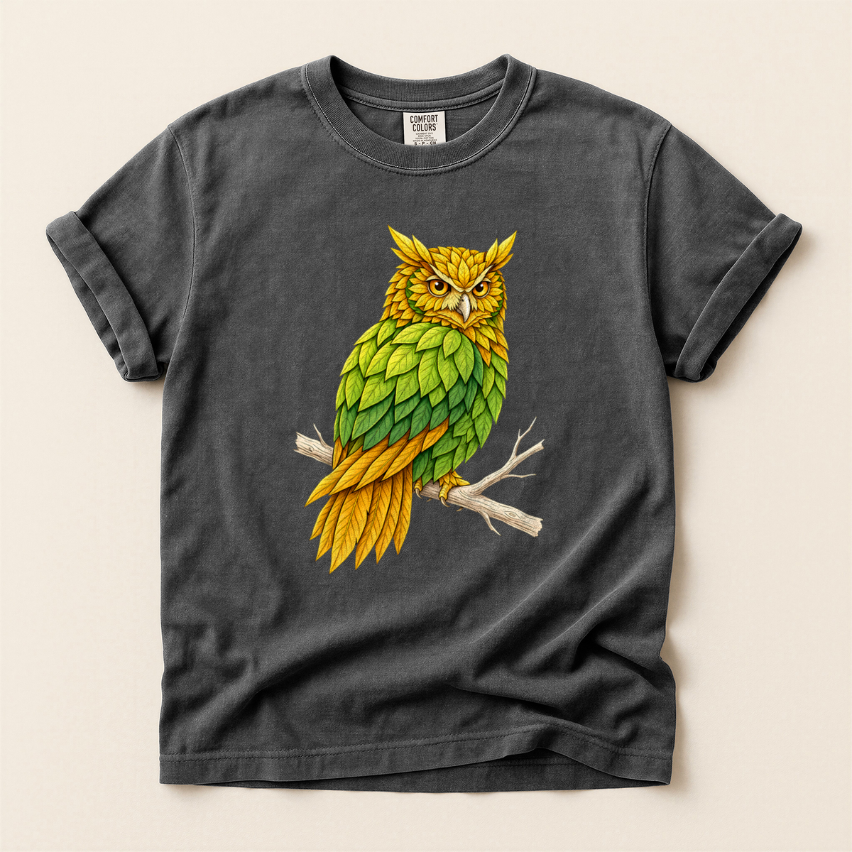 Leaf Feather Owl - Pepper