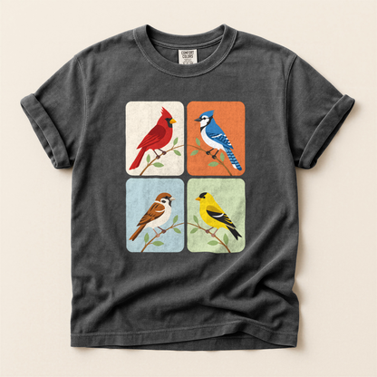Four Bird Squares - Pepper