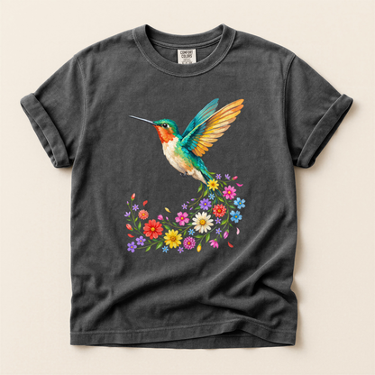 Hummingbird Flower Burst - Pepper