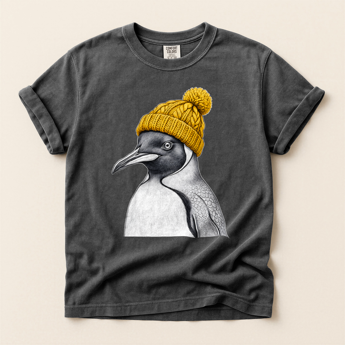 Penguin Yellow Beanie - Pepper