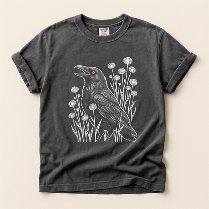 Crow Among Dandelions - Pepper
